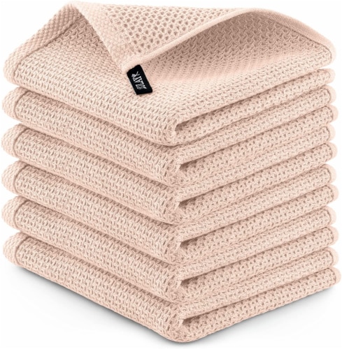 Waffle Weave Cotton Kitchen Towels