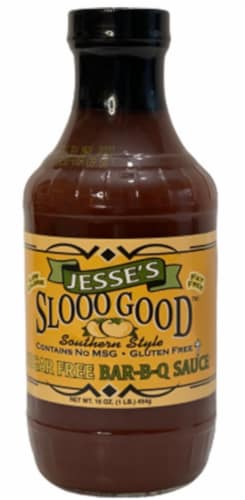 Jesse's Slooo Good Sugar Free BBQ Sauce Perspective: front