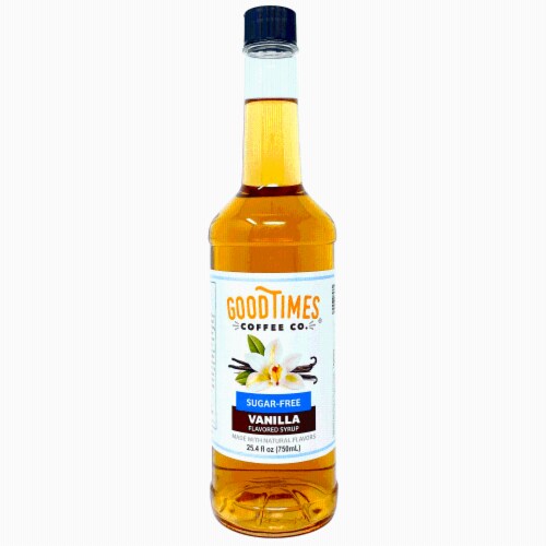 Sugar Free Vanilla Syrup, Natural Flavor, Vegan, Gluten-Free, No Artificial Colors 25.4 Fl Oz Perspective: front