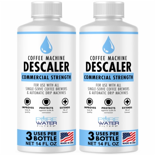 Descaler for Coffee Machines (4 Pack, 12 Total Uses), USA Made, Commercial  Strength Solution, 14 Fluid Ounces (4 count) - Ralphs