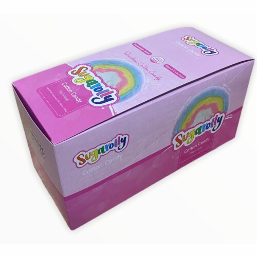 Sugarolly Rainbow Cotton Candy (Pack of 15) Perspective: front