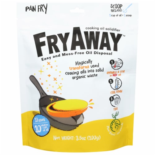 FryAway Cooking Oil Solidifier Perspective: front