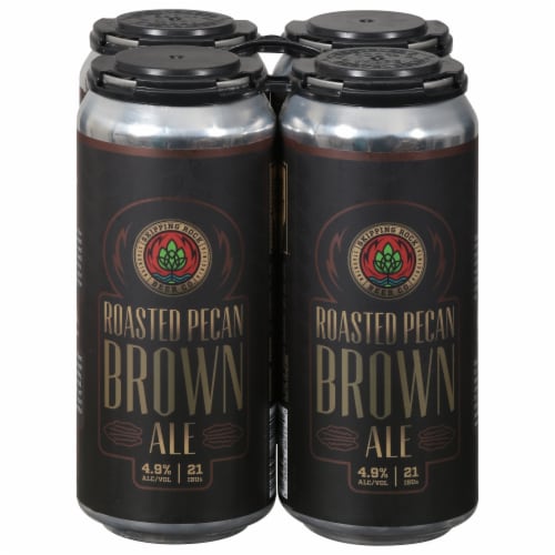 Skipping Rock Beer Co. Roasted Pecan Brown Ale Perspective: front