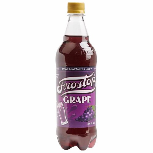 Frostop 6016870 24 oz Grape Soda Beverage, Pack of 24 Perspective: front