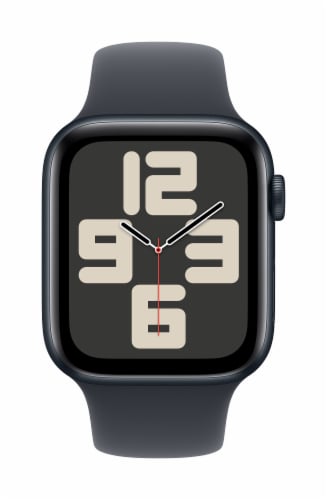 Apple Watch SE - Midnight Aluminum Case with Midnight Sport Band Perspective: front