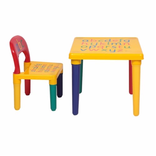 Kids Alphabet Table And Chair Set Age 3 and Up 1 unit Harris Teeter