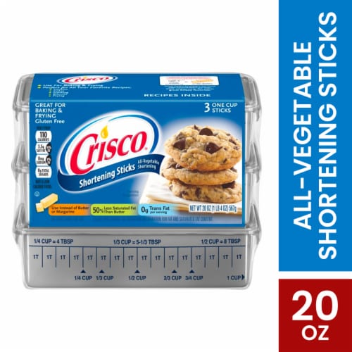 Crisco All-Vegetable Shortening Sticks Perspective: front