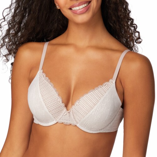 Maidenform Comfort Devotion Embellished Extra Cover Bra Perspective: front