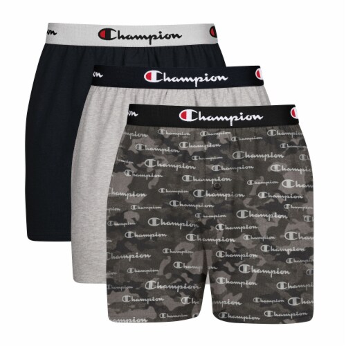 Champion Cotton Stretch Boxers - Assorted, 3 pk / M - Fred Meyer