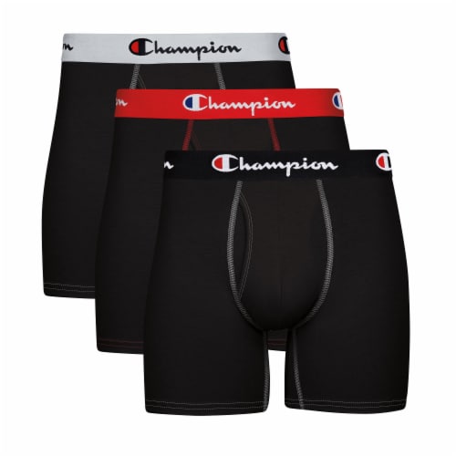 Champion Cotton Stretch Total Support Pouch Boxer Briefs Perspective: front