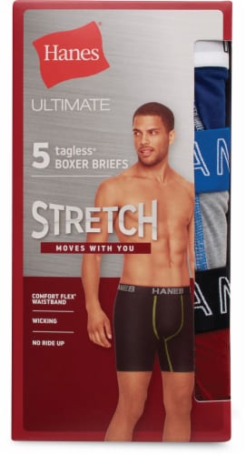 Hanes Ultimate Stretch Tagless® Boxer Briefs, 4 pk - Fry's Food Stores