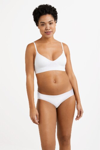 Maidenform Pure Comfort Feel good seamless bralette DM2303 WHITE 2X LARGE Perspective: front