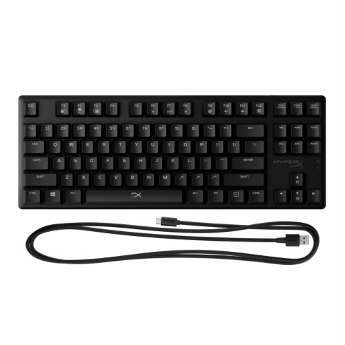 Hewlett Packard HyperX Alloy Origins Core Aqua Keyboard Perspective: front