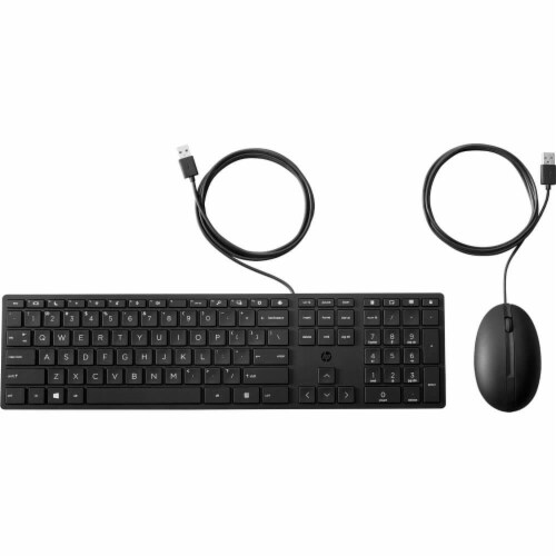 HP 18H24AA-ABA Wireless Mouse & Keyboard Perspective: front
