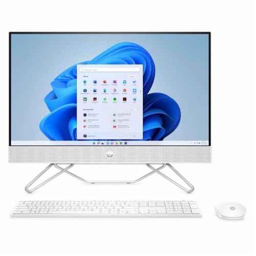 HP 24CB1170 23.8 inch All-in-One Desktop PC - Intel Core i5-1235U - 8GB/512GB - White Perspective: front