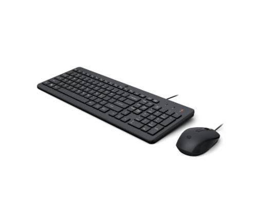 HP 150 Wired Keyboard & Mouse Perspective: front