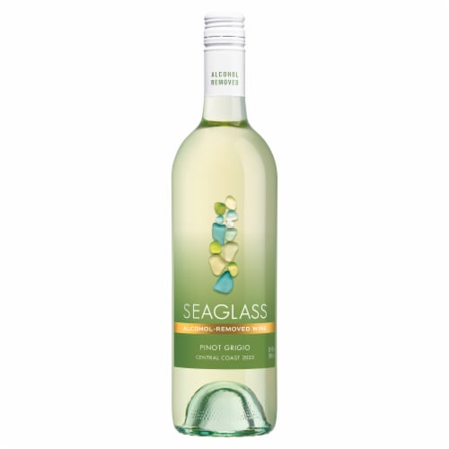 SEAGLASS Alcohol Removed Pinot Grigio California White Wine Perspective: front