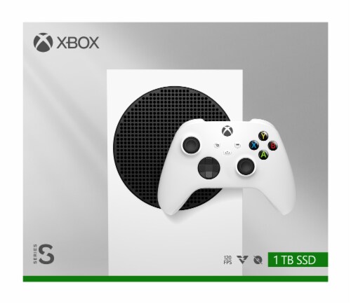XBox Series S - 1 TB Robot White Perspective: front