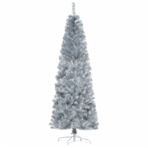 Artificial Christmas Tree 6' Indoor Realistic Holiday Decoration, 618 Tips Perspective: front