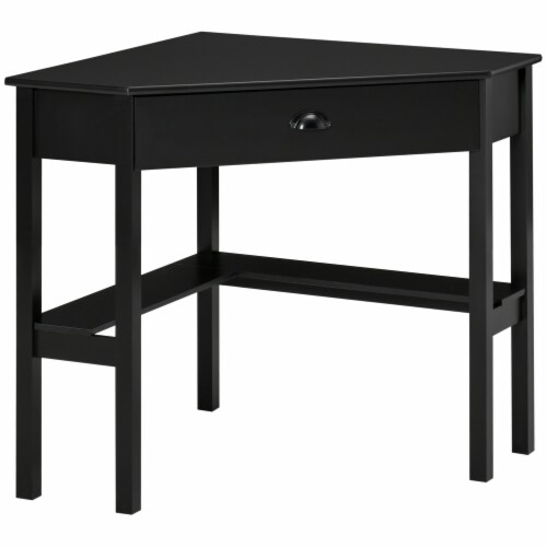 Small black corner clearance computer desk