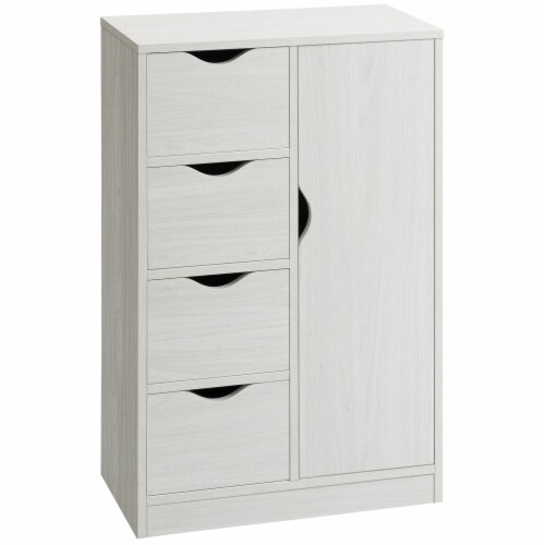 Freestanding Bathroom Storage Cabinet with 2 Drawers & Adjustable Shelf,  White, 1 Unit - Kroger