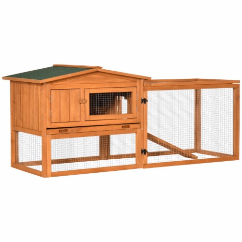 Rabbit hutch with best sale ramp