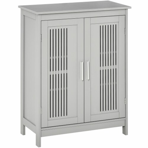 Floor clearance linen cabinet