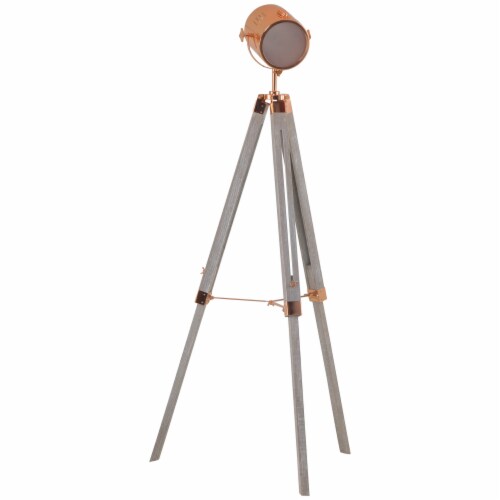 Wooden spotlight on sale floor lamp