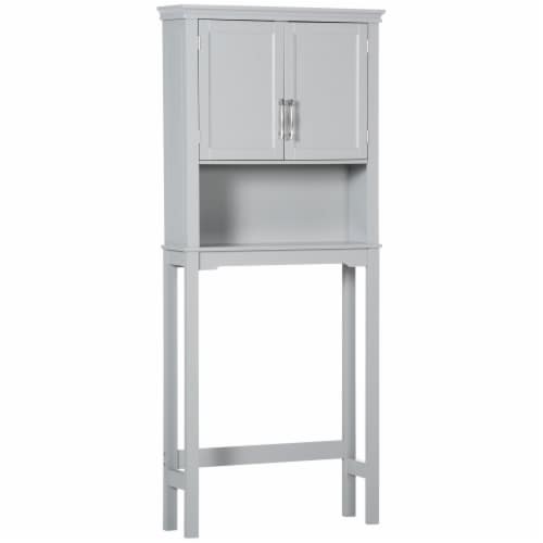 2-Door Over The Toilet Bathroom Storage Cabinet with Adjustable Shelf -  Costway