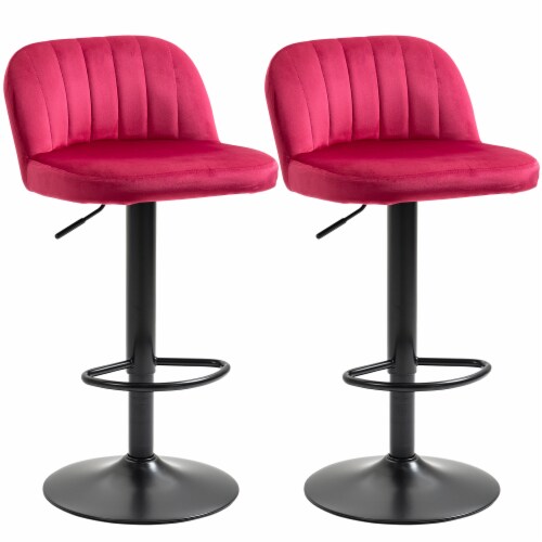 Red counter clearance height stools