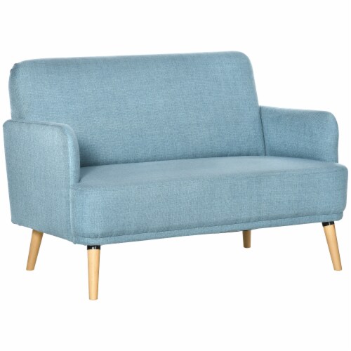 Loveseat Sofa Modern Love Seat Linen Fabric Couch for Small Spaces