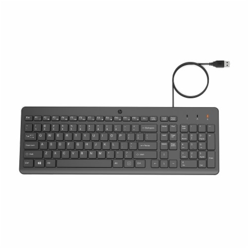 HP 150 Wired Keyboard Perspective: front