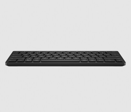 Hewlett Packard Compact Multi-Device Bluetooth Keyboard Perspective: front