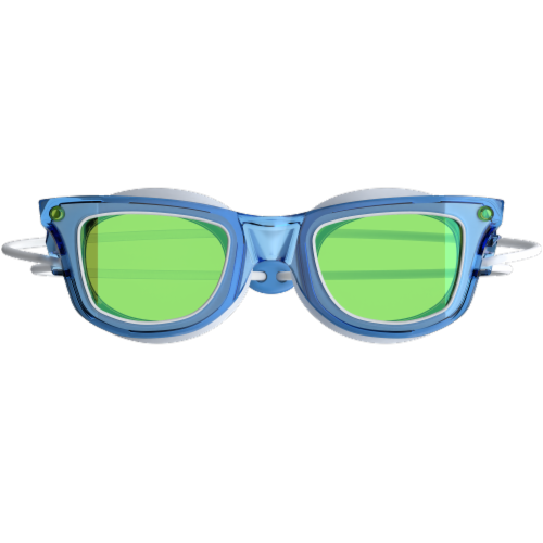 Speedo Adult Seasider Mirror 242 Goggles - Blue Perspective: front