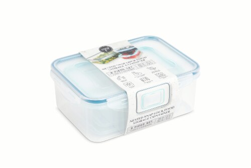 Core Home Nested Snap Lock Food Storage Container Set Perspective: front