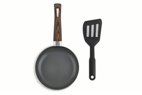 Core Home Mini Fry Pan & Turner Set - Charcoal Perspective: front