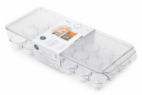 Core Kitchen 21 Egg Tray Fridge Bin Perspective: front
