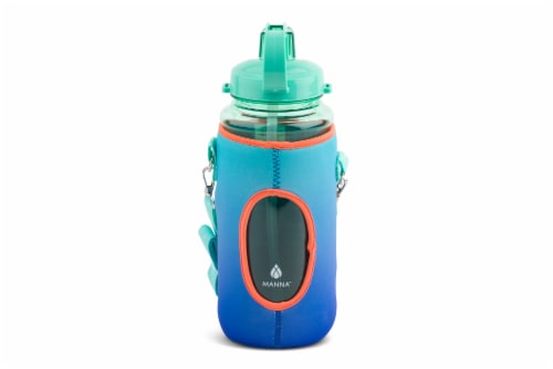 Manna Pilot Bottle - Teal Perspective: front