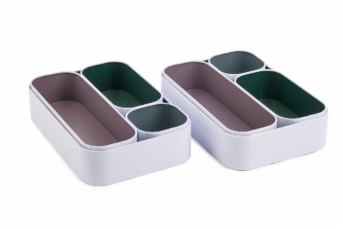 Core Home Tinplate Office Storage Box Set Perspective: front
