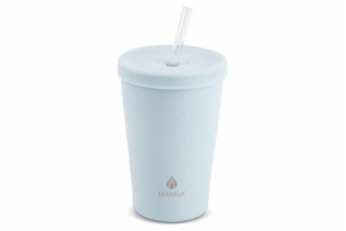 Zak! Designs Antimicrobial Stainless Steel Double Wall Straw + Tumbler, 1  ct - Fry's Food Stores