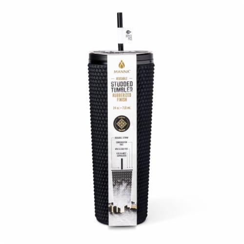 Manna™ Studded™ Tumbler - Black Perspective: front
