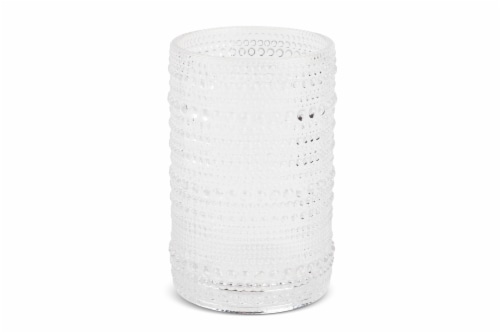 Core Home Clear Bubble Drinking Glass Perspective: front