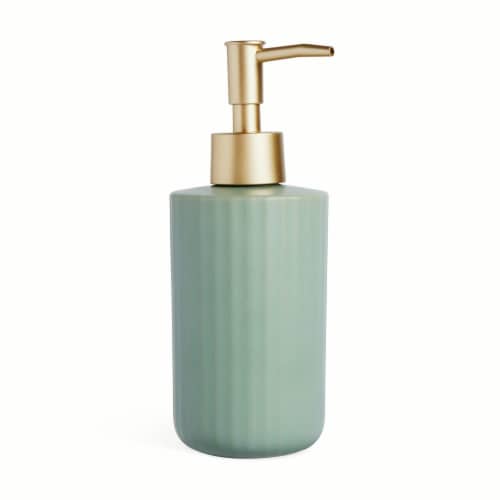 Core Home Ceramic Green Soap Dispenser Perspective: front