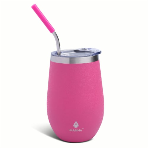 Manna™ Wine Tumbler - Pink Perspective: front