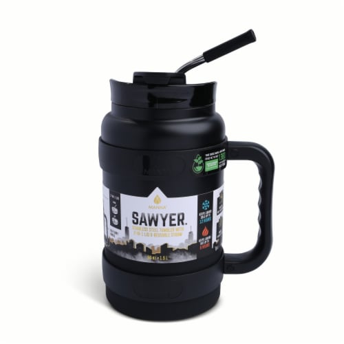 Manna™ Black Sawyer™ Bottle Perspective: front