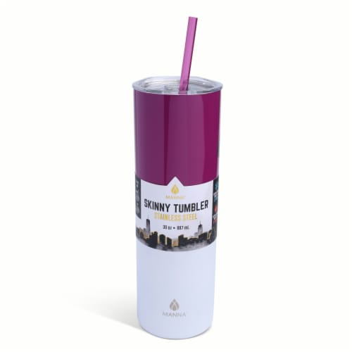 Manna Stainless Steel Skinny Tumbler - Purple Ombre Perspective: front
