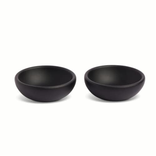 Core Home Pinch Bowls Black Stain Set Perspective: front