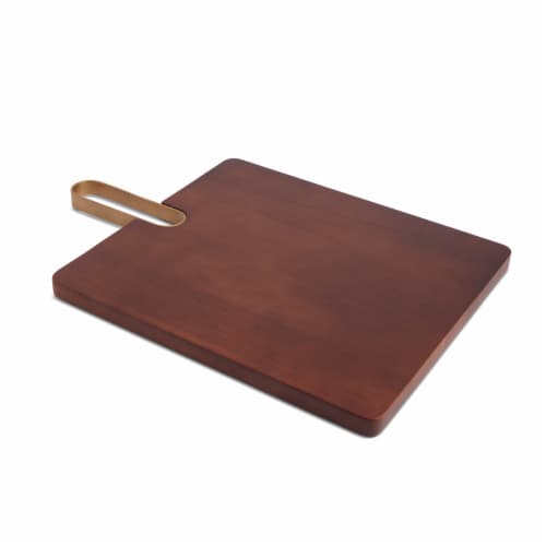 Core Home Paddle Board Metal Handle Walnut Stain Perspective: front