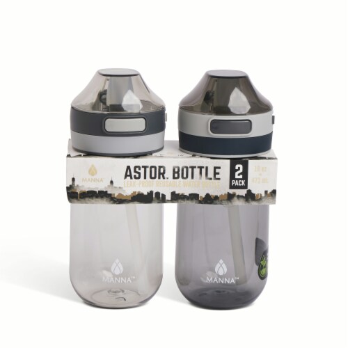Core Home Water Bottle - Black / Gray Perspective: front