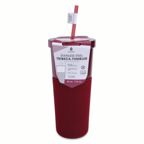 Manna™ Mug Trinca Tumbler 24 oz Raspberry Perspective: front